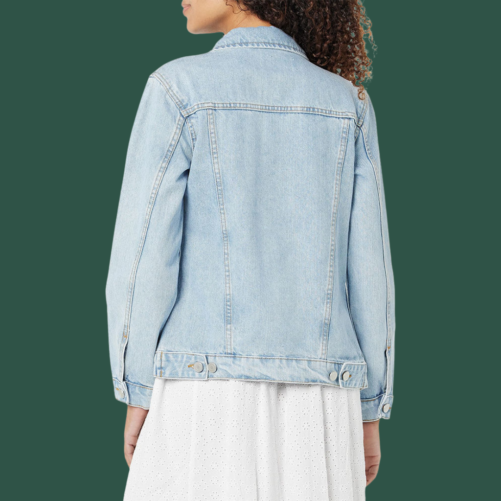 Astrid – Modern Jeansjacka i Ljus Denim