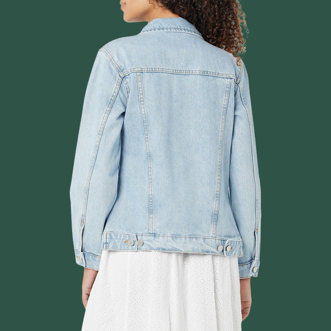 Astrid – Modern Jeansjacka i Ljus Denim