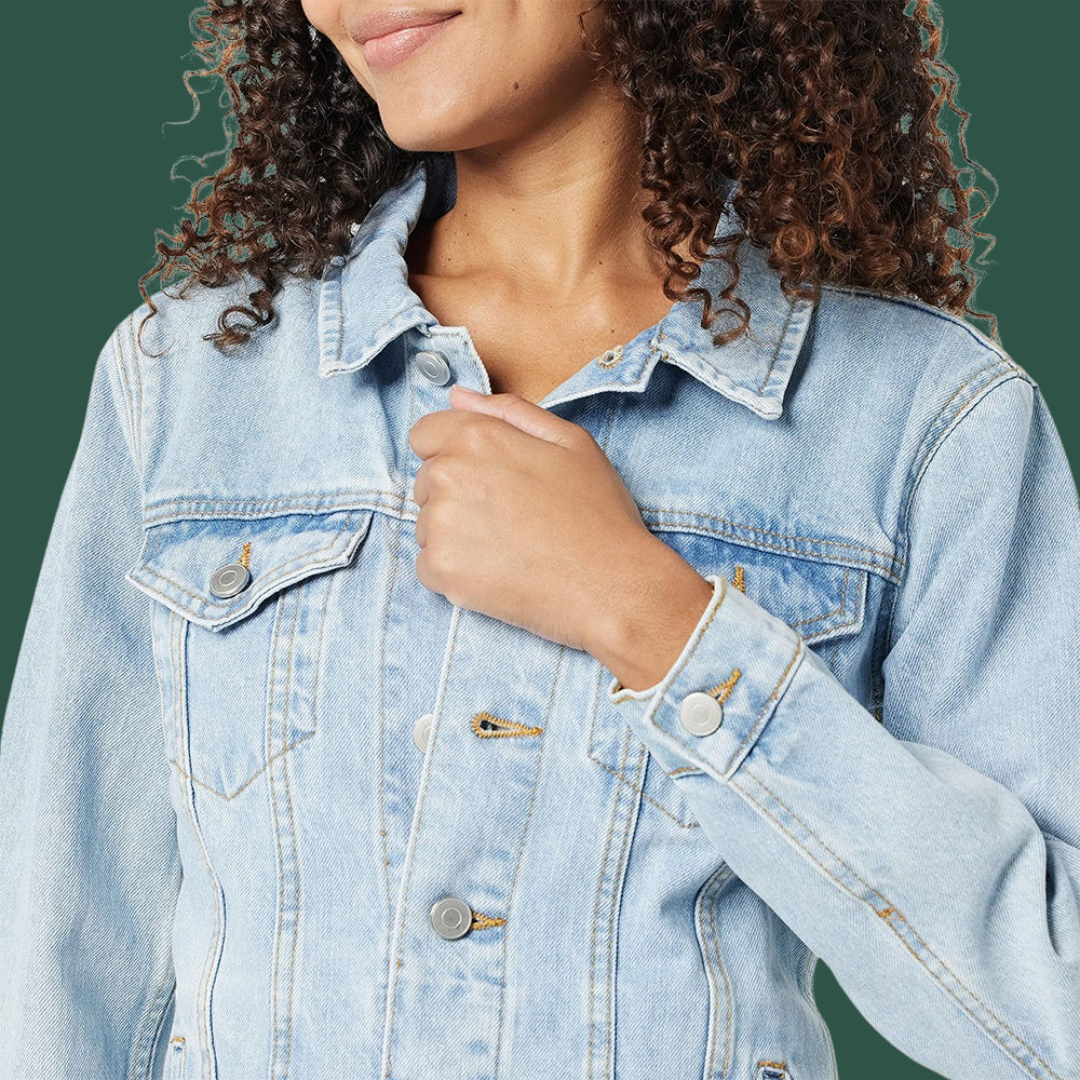 Astrid – Modern Jeansjacka i Ljus Denim