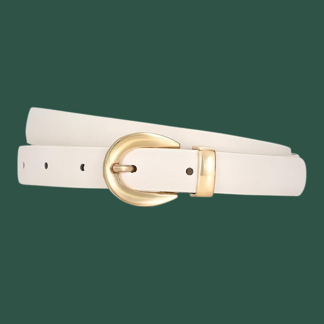 Selma – Elegant Bälte med Guldfärgat Spänne
